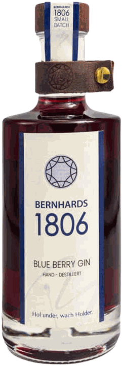 Flasche Bernhards 1806 Blue Berry mit dunkler Heidelbeerfärbung